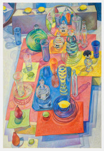 Sherry Leedy, "Hopscotch," pastel on paper. Photo credit: E.G. Schempf.