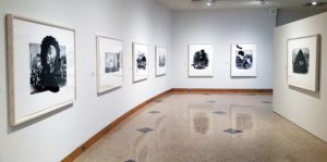 Installation view of "Kara Walker: Harper's Pictorial History of the Civil War (Annotated)"