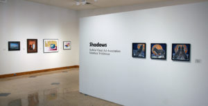 Installation view of "Shadows: Sedalia Visual Art Association Members' Exhibition."