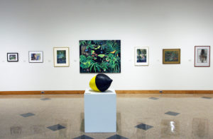 Installation view of "Shadows: Sedalia Visual Art Association Members' Exhibition."