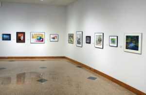 Installation view of "Shadows: Sedalia Visual Art Association Members' Exhibition."