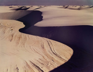 Eliot Porter, "Great Sand Dunes National Monument, Colorado" (from the portfolio "Western Landscapes"), 1988; dye transfer print. Gift of P. John Owen in memory of P. Cecil Owen and Marceille F. Owen.