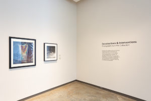 Installation view of "Constructions & Interventions: Photographs from the Collection."