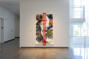 Installation view of "Sarah Nguyen: Winged Eclipse, Momentary Shadows."