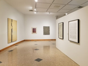 Installation view of "Gridlocked: Selections from the Permanent Collection."