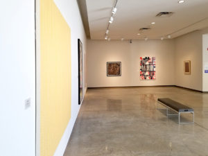 Installation view of "Gridlocked: Selections from the Permanent Collection.