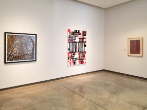 Installation view of "Gridlocked: Selections from the Permanent Collection.