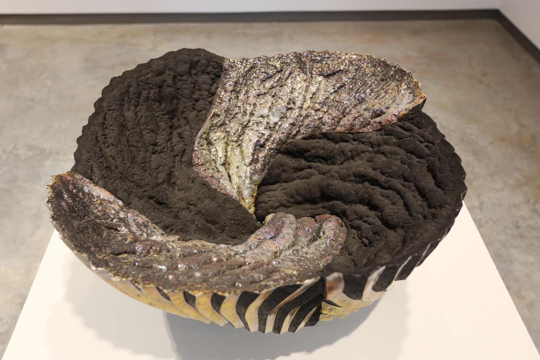 George Timock, "Raku Vessel #276," 1996; glazed earthenware. Collection Daum Museum of Contemporary Art, gift of Dr. Harold F. Daum.