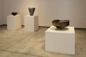 Installation view of "Geologics: Ceramics from the Collection."