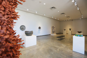 Installation view of "Geologics: Ceramics from the Collection."