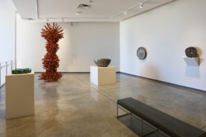 Installation view of "Geologics: Ceramics from the Collection."