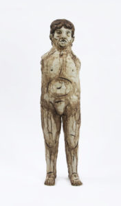 Nicole Woodard, “Figure I,” 2022; ceramic; 34 x 12 x 7 in. Courtesy of the artist.