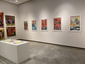 Installation view of "Living on Deadlines."