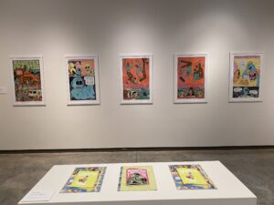 Installation view of "Living on Deadlines."